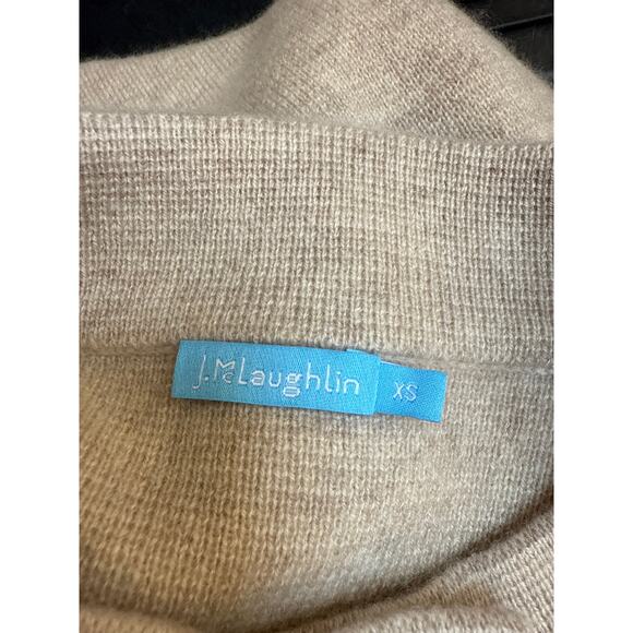 J McLaughlin Cashmere Coatigan Sweater Women's Size XS Light Brown Tan - Picture 4 of 5